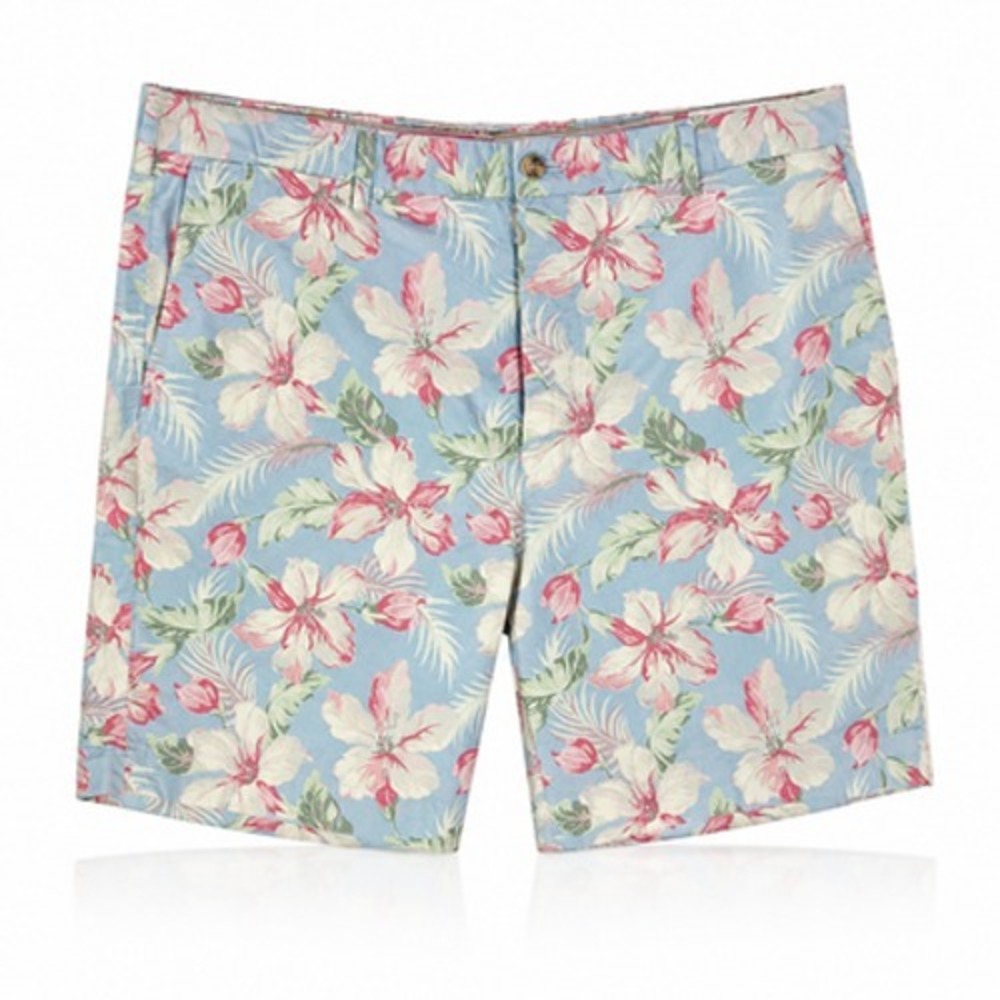 Polo Ralph Lauren Shorts Mens 38 Multicolor Floral Cotton Chino 10 Inseam